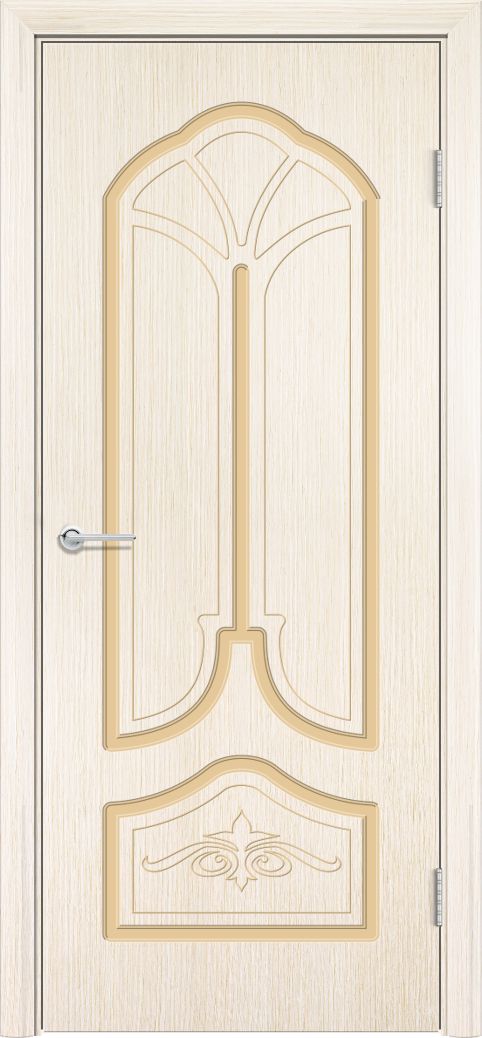 Дверь Б21, шпон беленый дуб, без стекла