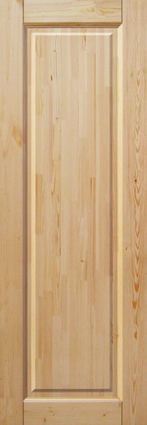 Дверь деревянная межкомнатная из массива бессучковой сосны, Классик, 1 филенка