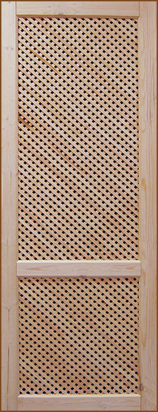 Дверь деревянная межкомнатная из массива сосны, Дачная Х