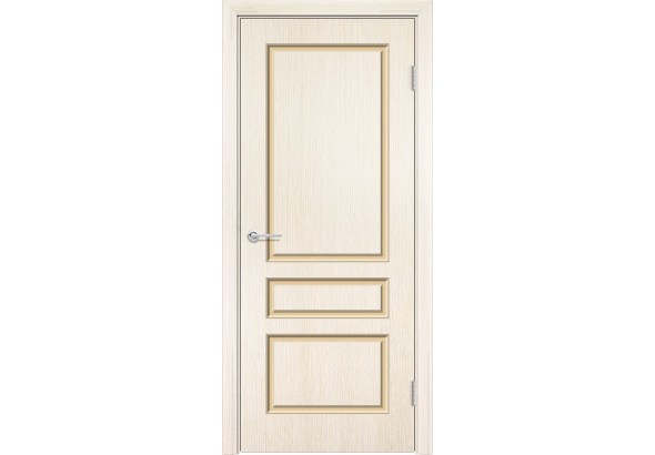 Дверь Б14, шпон беленый дуб, без стекла