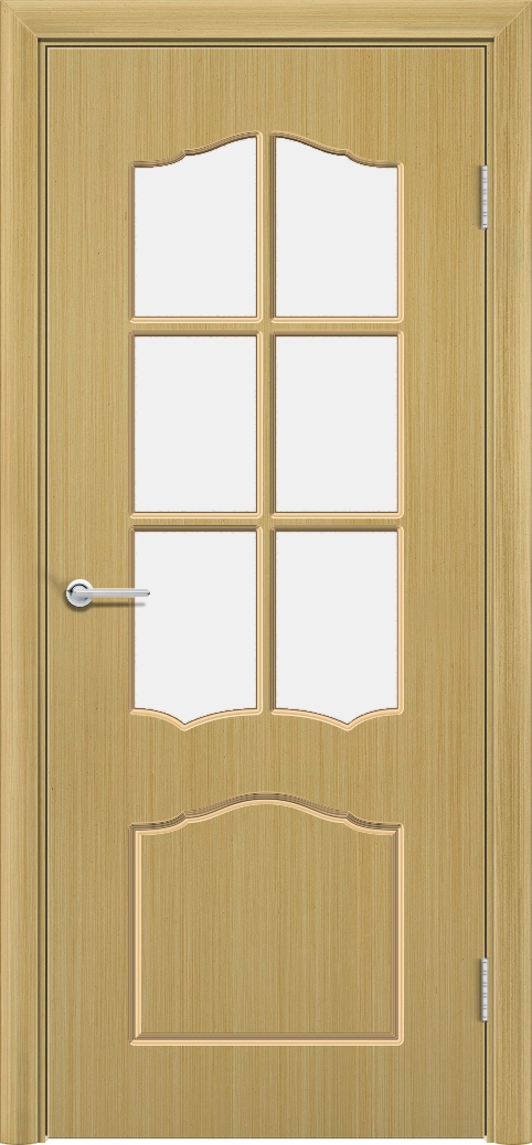 Дверь Верона, шпон дуб, со стеклом