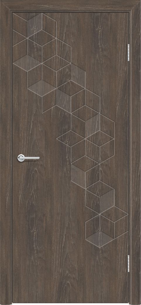 Дверь G45, ПВХ, корица, без стекла