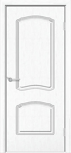 Дверь Лилия 2, белая патина, без стекла