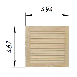 Жалюзийная дверца 494х467