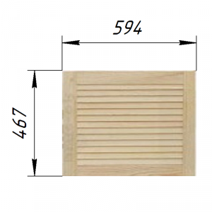 Жалюзийная дверца 594х467