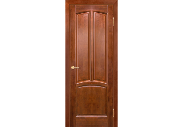 Дверь деревянная межкомнатная из массива ольхи Виола, цвет Бренди