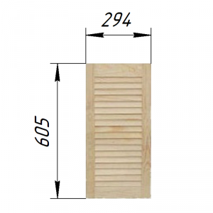 Жалюзийная дверца 294х605