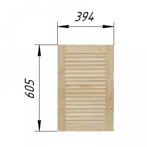 Жалюзийная дверца 394х605