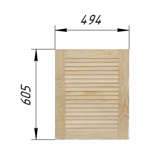 Жалюзийная дверца 494х605