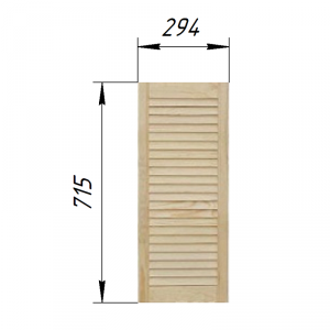 Жалюзийная дверца 294х715