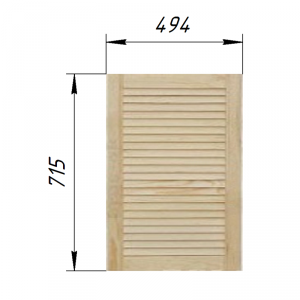 Жалюзийная дверца 494х715