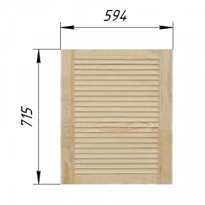 Жалюзийная дверца 594х715