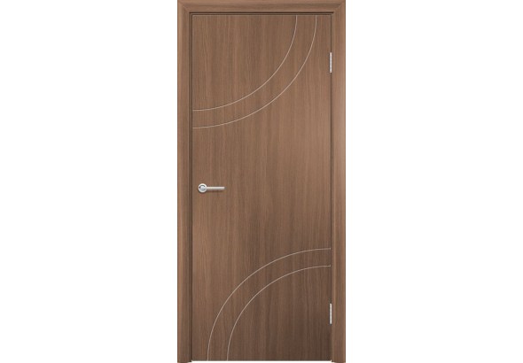 Дверь G24, ПВХ, орех королевский, без стекла
