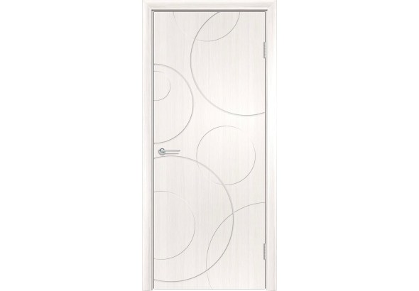 Дверь G27, ПВХ, лиственница беленая, без стекла