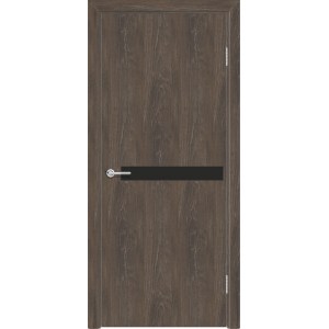 Дверь G2, ПВХ, корица, со стеклом