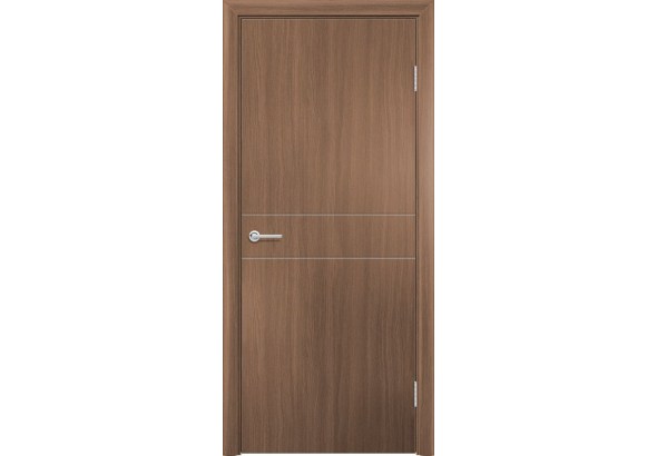Дверь G32, ПВХ, орех королевский, без стекла