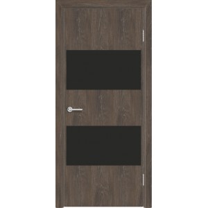Дверь G3, ПВХ, корица, со стеклом