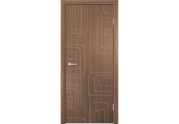 Дверь G40, ПВХ, орех королевский, без стекла