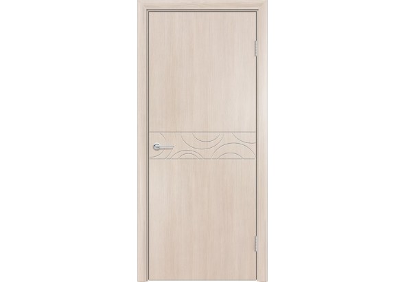Дверь G43, ПВХ, лиственница кремовая, без стекла