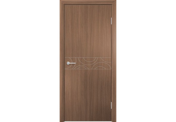 Дверь G43, ПВХ, орех королевский, без стекла