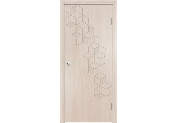 Дверь G45, ПВХ, лиственница кремовая, без стекла