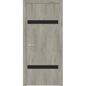 Дверь G4, ПВХ, дуб седой, со стеклом