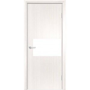 Дверь G5, лиственница беленая, со стеклом