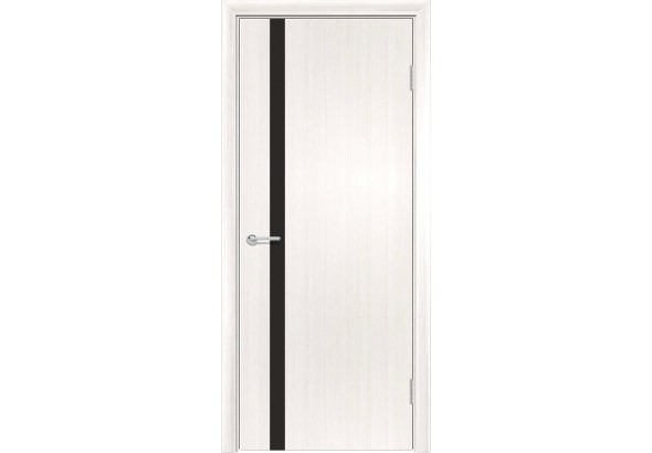 Дверь G7, ПВХ, лиственница беленая, со стеклом