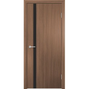 Дверь G7, ПВХ, орех королевский, со стеклом