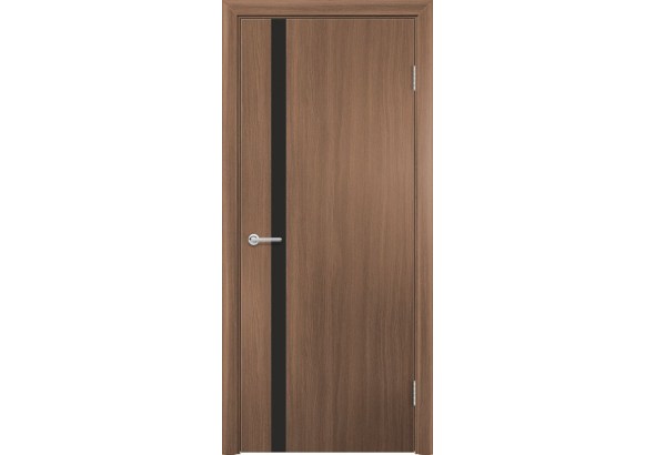 Дверь G7, ПВХ, орех королевский, со стеклом