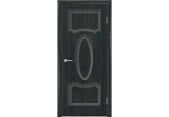 Дверь Лира 7, венге патина, без стекла