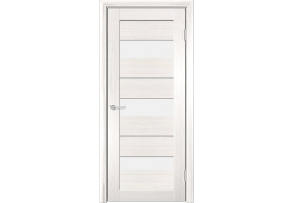 Дверь S29, лиственница беленая, стекло матовое