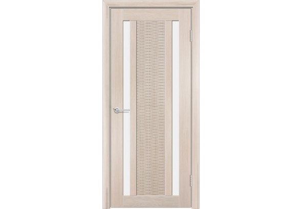 Дверь S34, лиственница кремовая, стекло матовое