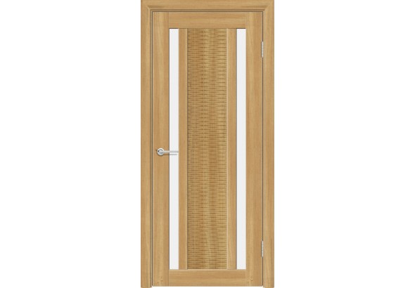 Дверь S34, лиственница золотистая, стекло матовое