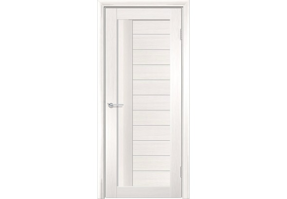 Дверь S38, лиственница беленая, стекло матовое