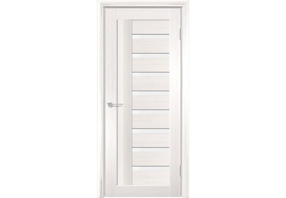 Дверь S3, лиственница беленая, стекло матовое