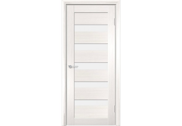 Дверь S40, лиственница беленая, стекло матовое