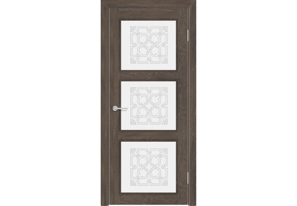 Дверь S44, корица, стекло с фьюзингом