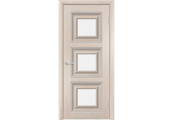 Дверь S47, лиственница кремовая, стекло матовое