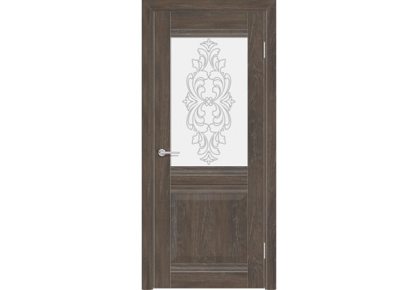Дверь S48, корица, стекло с фьюзингом