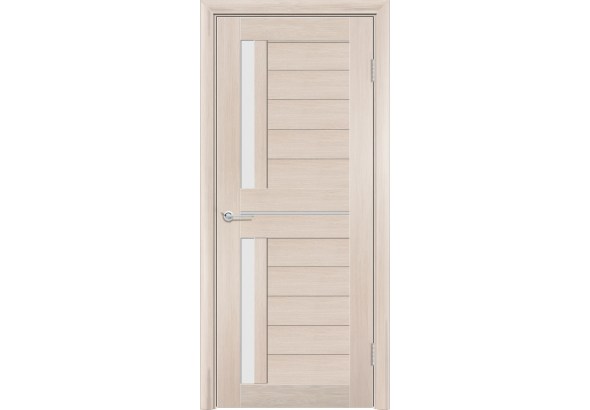 Дверь S4, лиственница кремовая, стекло матовое