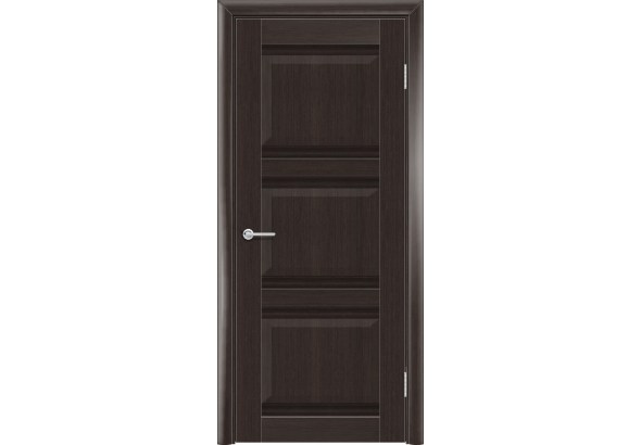 Дверь S50, темный орех рифленый, без стекла