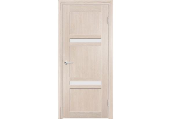 Дверь S51, лиственница кремовая, стекло матовое