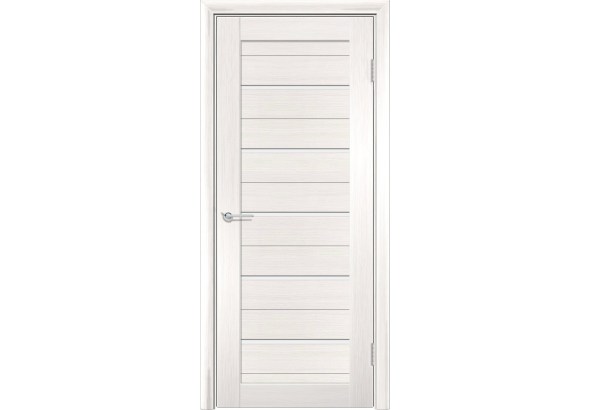 Дверь S52, лиственница беленая, стекло матовое