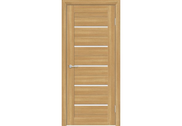 Дверь S52, лиственница золотистая, стекло матовое