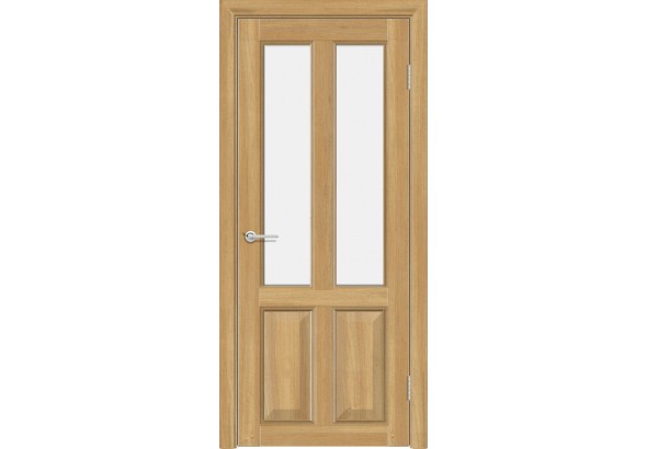 Дверь S55, лиственница золотистая, стекло матовое