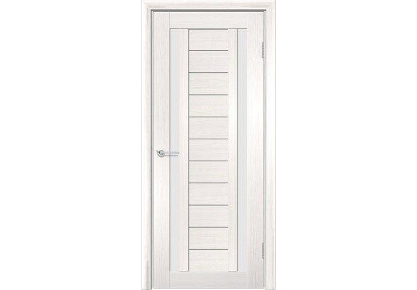 Дверь S6, лиственница беленая, стекло матовое