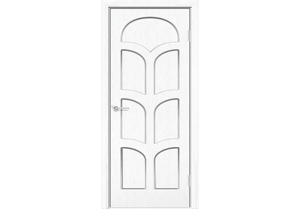 Дверь Альфа, белая патина, без стекла