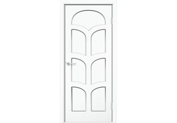 Дверь Альфа, белый, без стекла