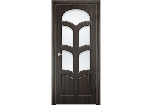 Дверь Альфа, венге, со стеклом